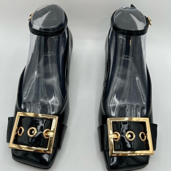 Jeffrey Campbell So Cute Patent Leather Ankle Strap Flats Buckle Women’s  8.5 - Picture 6 of 14